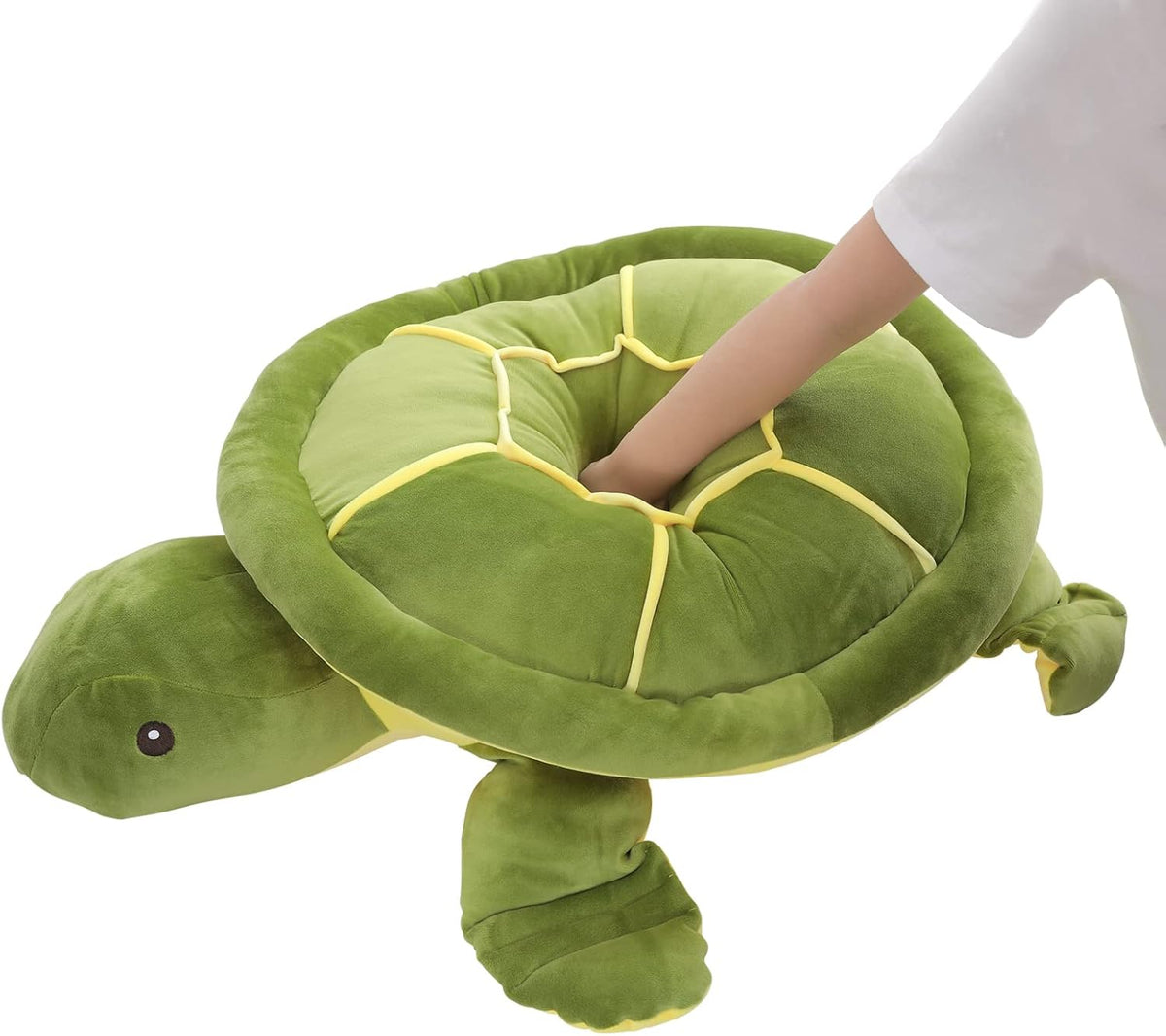 Dalmao Animal de peluche grande de tortuga marina de 20 pulgadas, a...