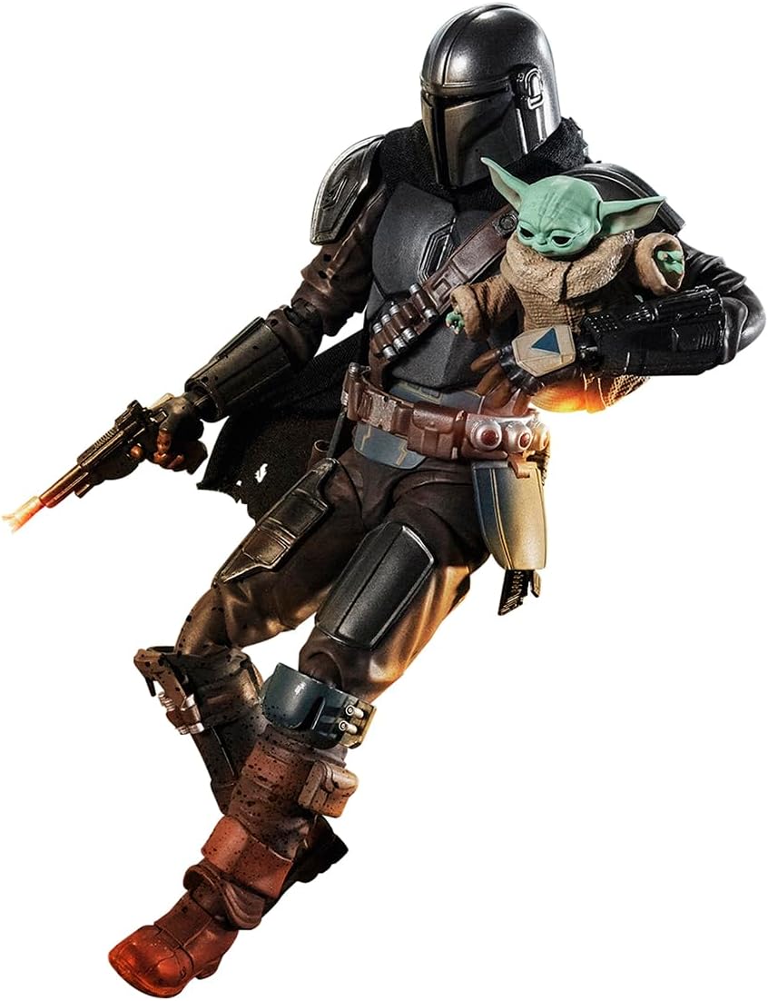 S.H. Figuarts Star Wars The Mandalorian &amp; Grogoo Aprox. 5.9 pul...