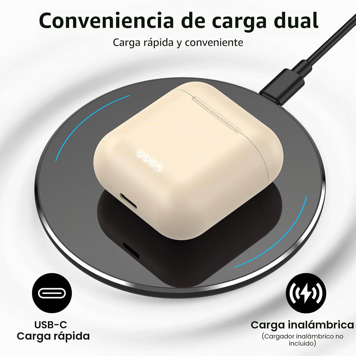 Auriculares inalámbricos TOZO T6 con sonido estéreo Bluetooth 5.3,...