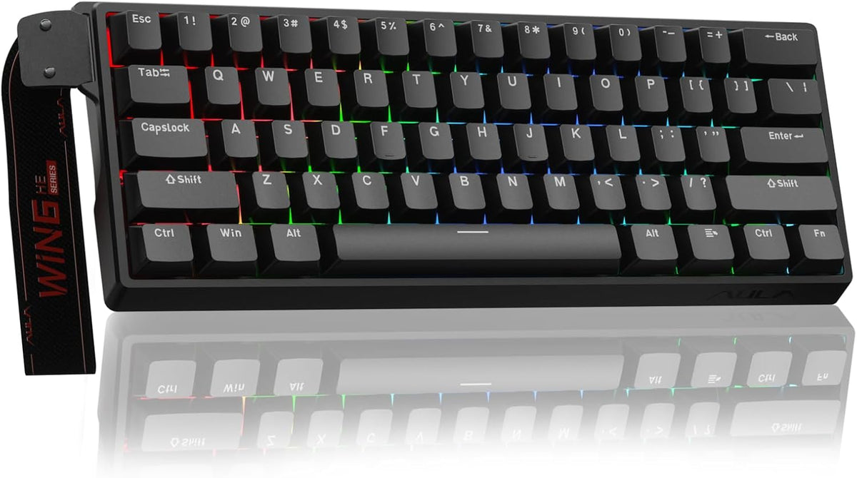 Aula WIN60 HE - Teclado mecánico para juegos 60% con cable, interru...