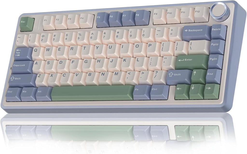 AULA F75 75% Teclado mecánico inalámbrico, teclado intercambiable e...