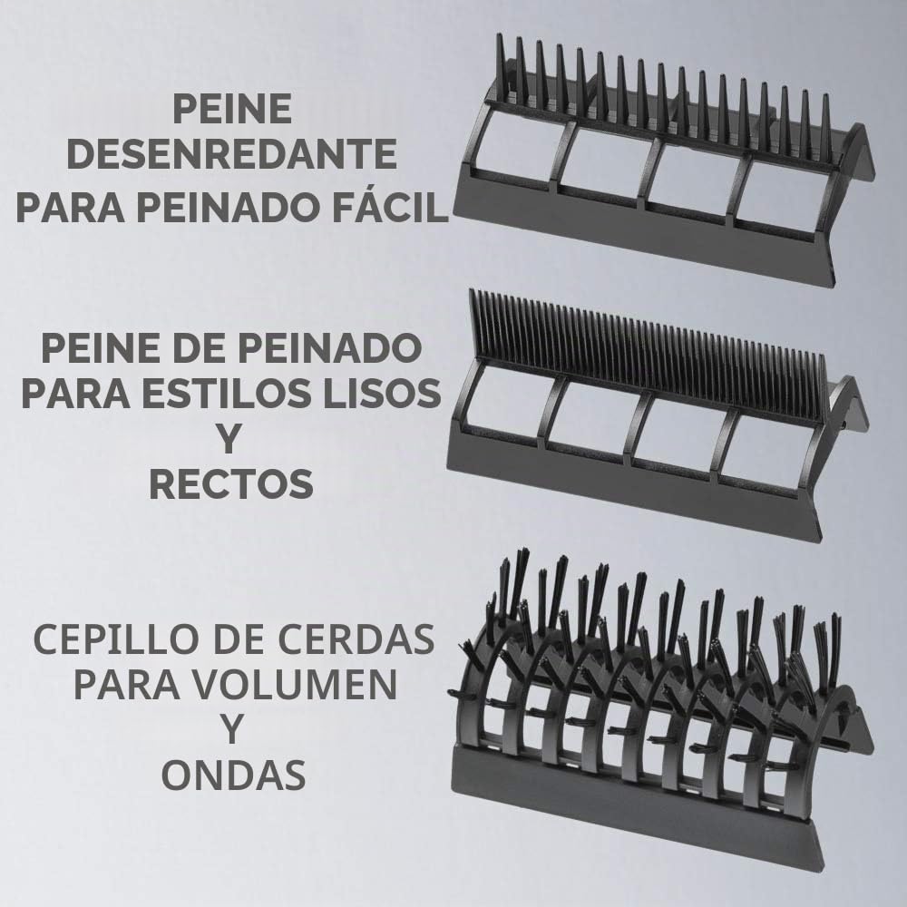 Secador de pelo 3 en 1 Conair, secador de pelo de 1875W con 3 acces...