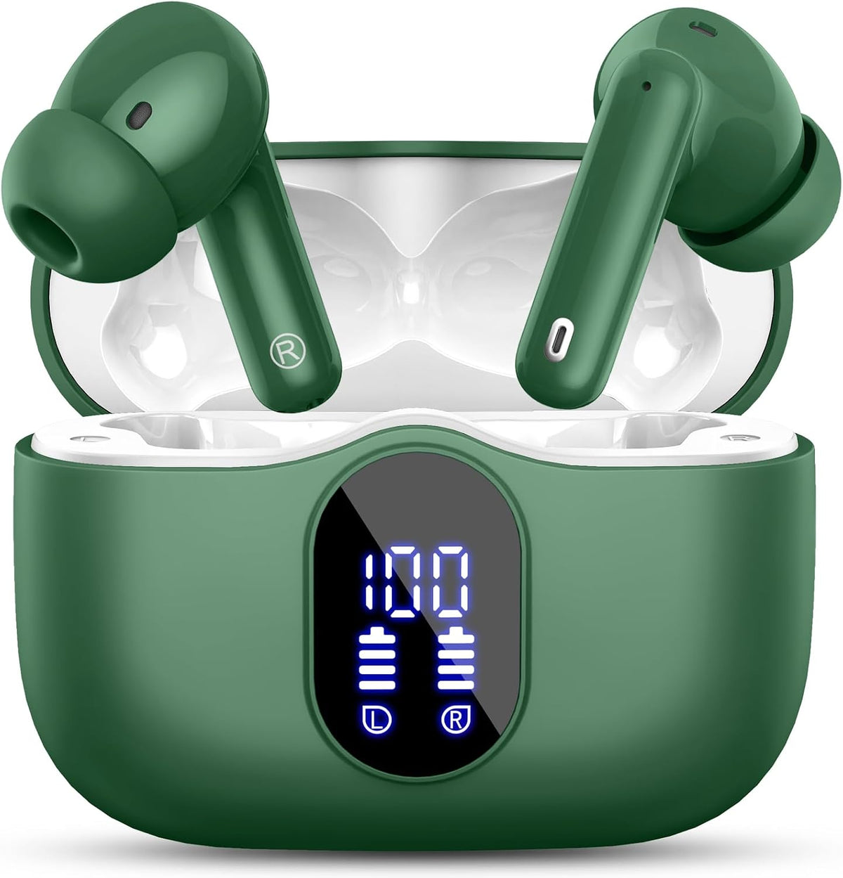 Auriculares inalámbricos, Bluetooth 5.4 Auriculares estéreo y llama...