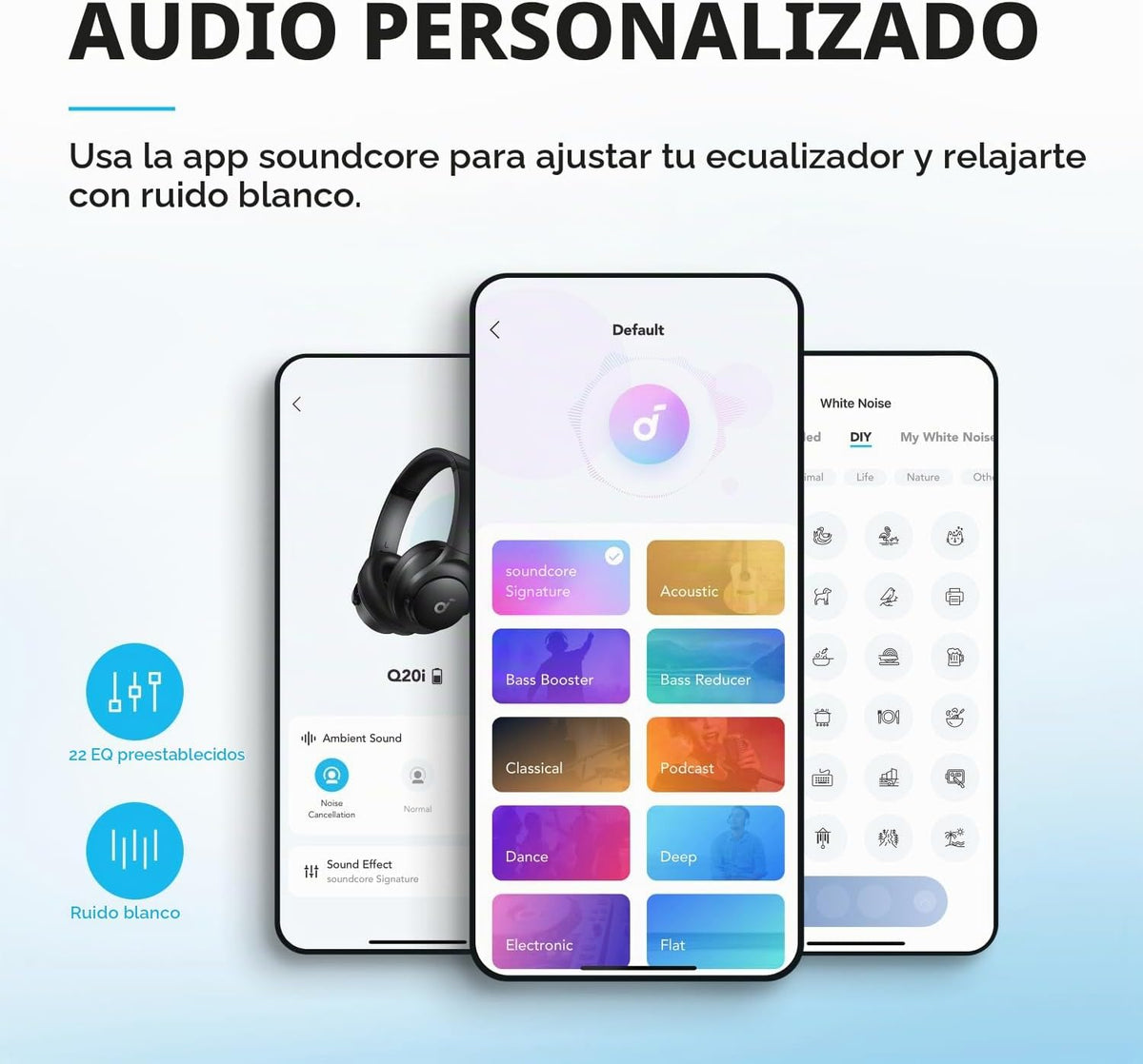 Auriculares Soundcore by Anker Q20i con funda protectora, negro, pa...