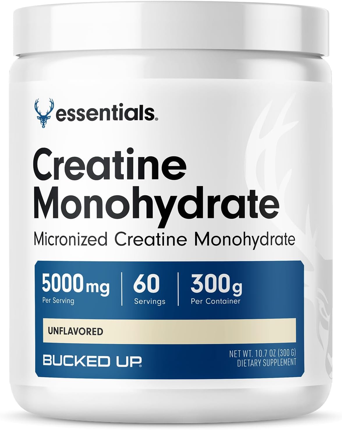 Bucked Up Monohidrato de creatina micronizada pura para mujeres y h...