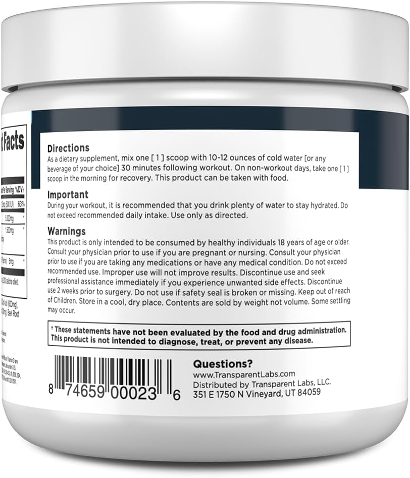 Transparent Labs Creatine HMB - Polvo de monohidrato de creatina co...