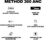 Skullcandy Method 360 ANC - Auriculares inalámbricos con sonido de...
