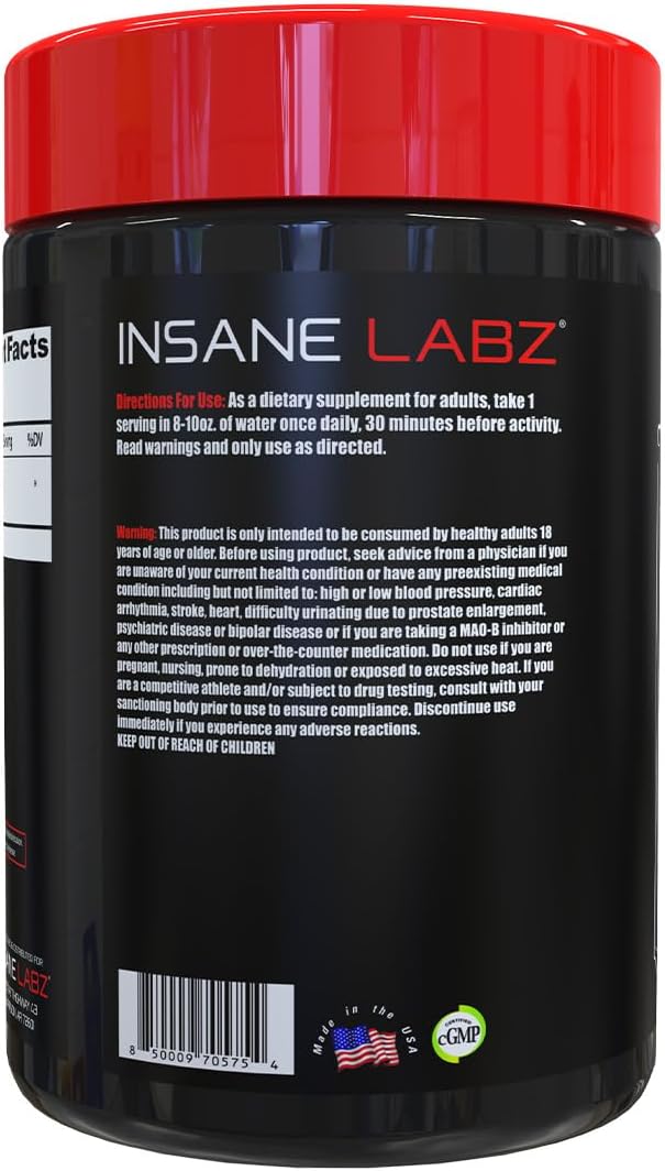 Insane Labz Insane - Polvo de monohidrato de creatina, sin sabor, a...