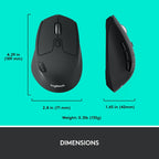 Ratón inalámbrico multidispositivo Logitech M720 Triathalon de tama...