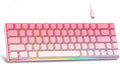MageGee Teclado portátil 60% mecánico para juegos, retroiluminado R...