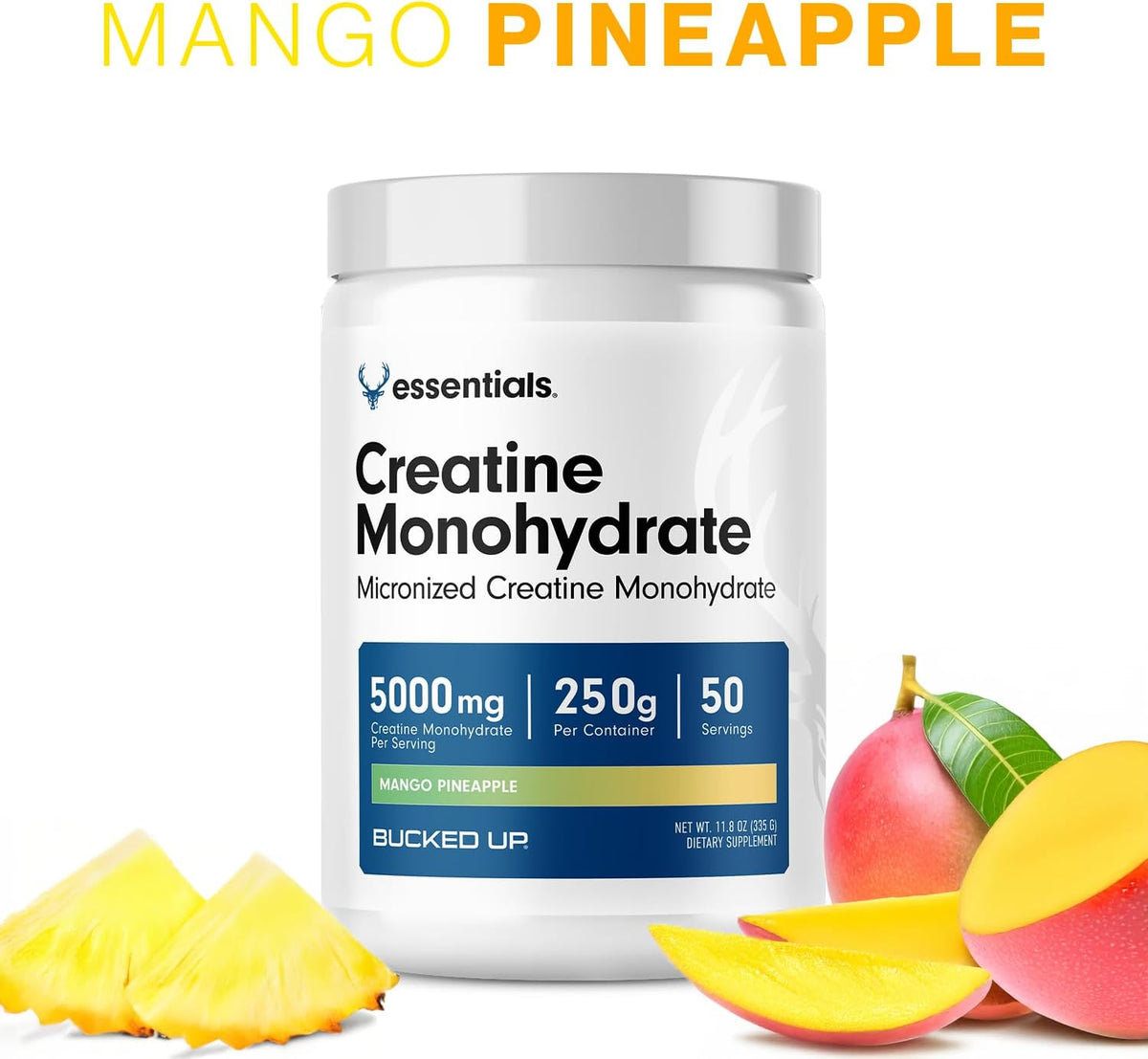 Bucked Up Creatina de Mango y Piña para Mujeres y Hombres - Fácil d...