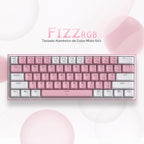 Redragon K617 Teclado mecánico para juegos RGB compacto con interca...