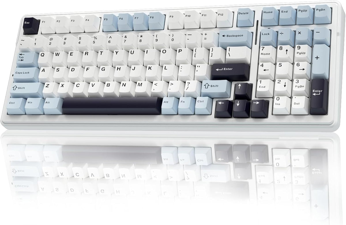 AULA F99 Teclado mecánico inalámbrico, teclado personalizado interc...