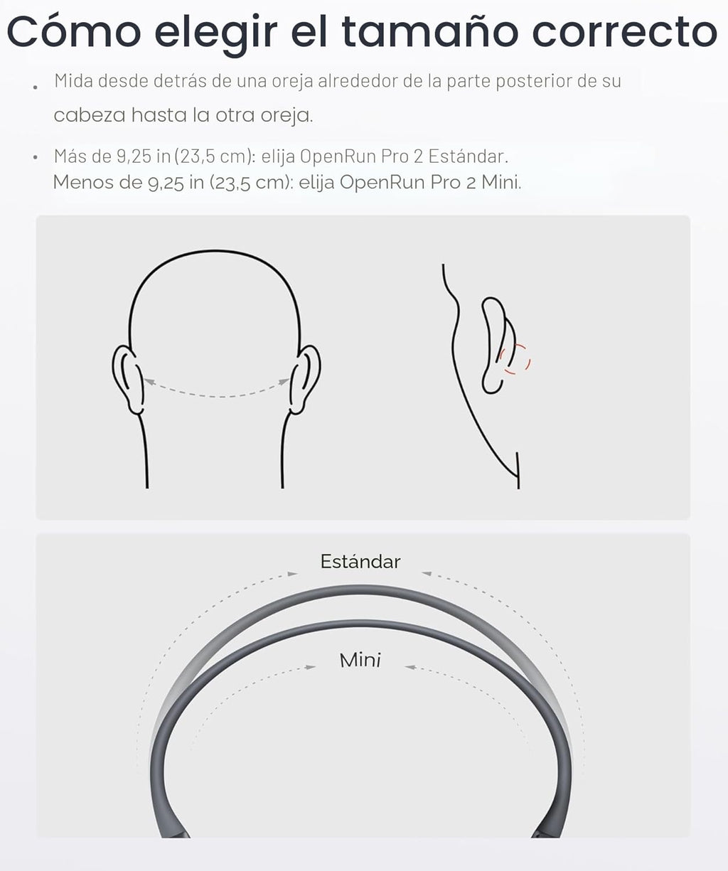 SHOKZ OpenRun Pro 2 Mini Auriculares deportivos Bluetooth de conduc...