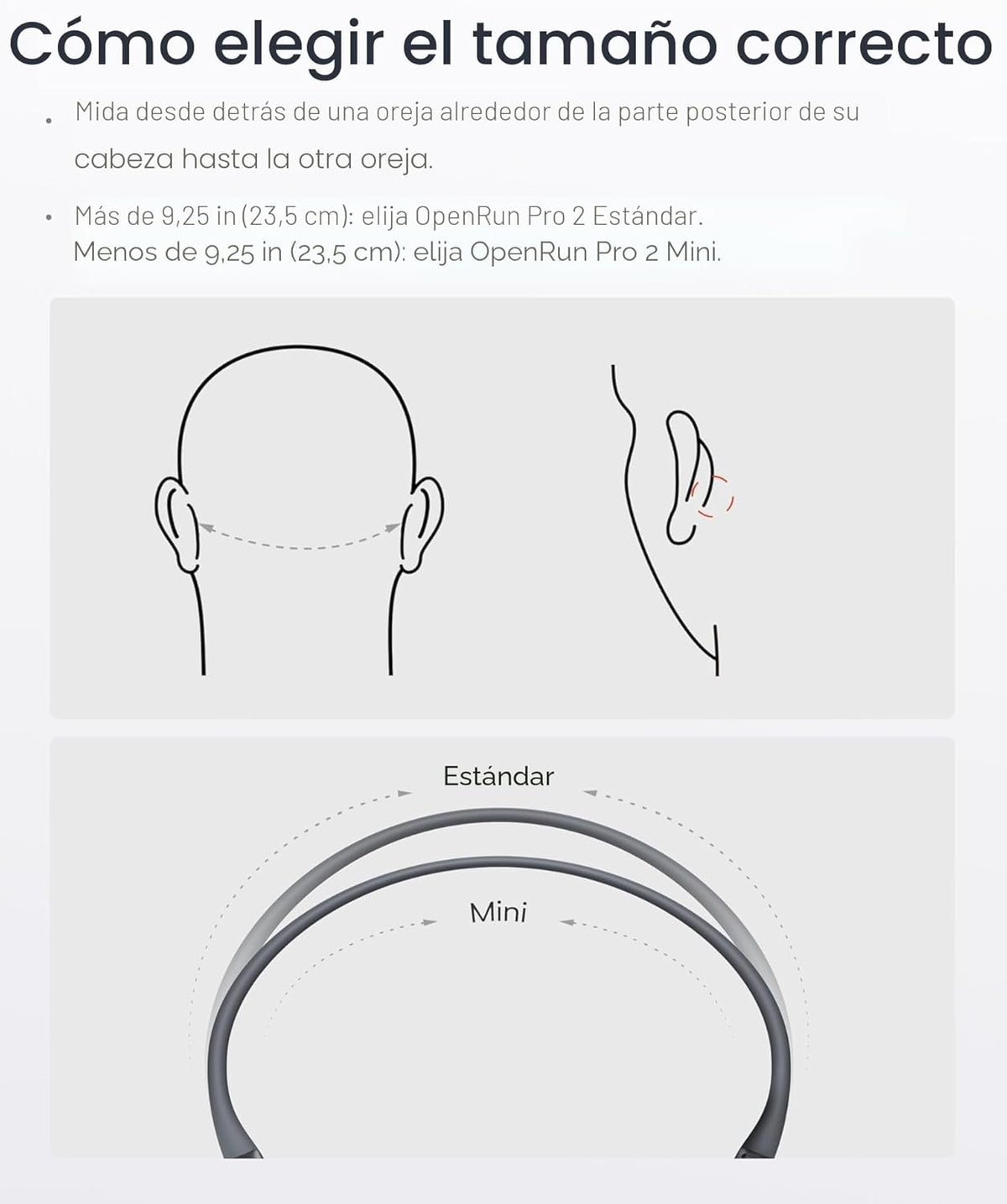 SHOKZ OpenRun Pro 2 Mini Auriculares deportivos Bluetooth de conduc...