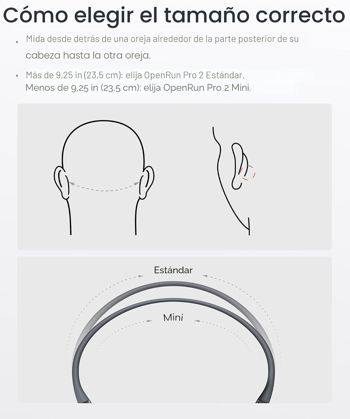 SHOKZ OpenRun Pro 2 Mini Auriculares deportivos Bluetooth de conduc...
