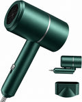 Secador de pelo iónico plegable con difusor, 1875W verde | Motor de...