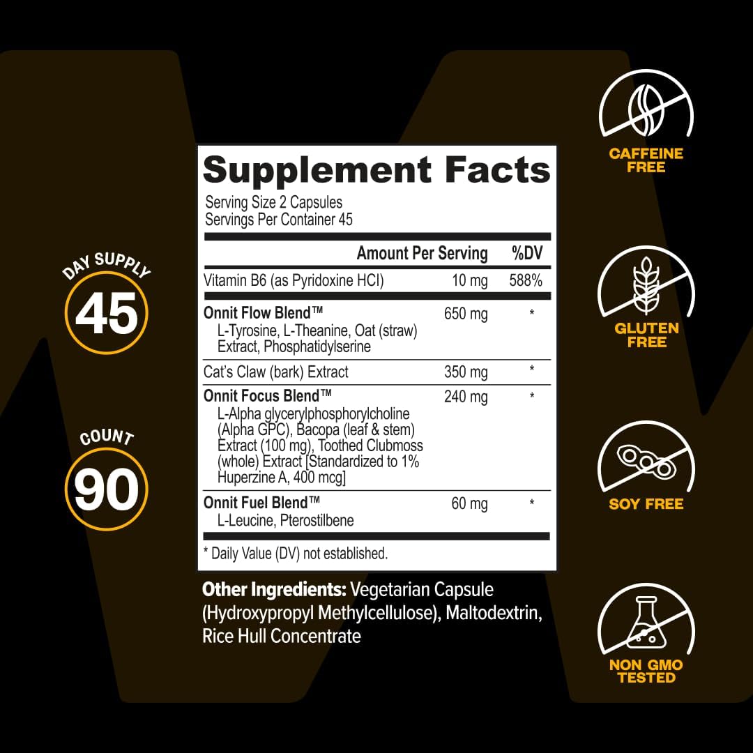 Onnit Alpha Brain (90 ct) \u2013 Más de 1 millón de botellas vendid...