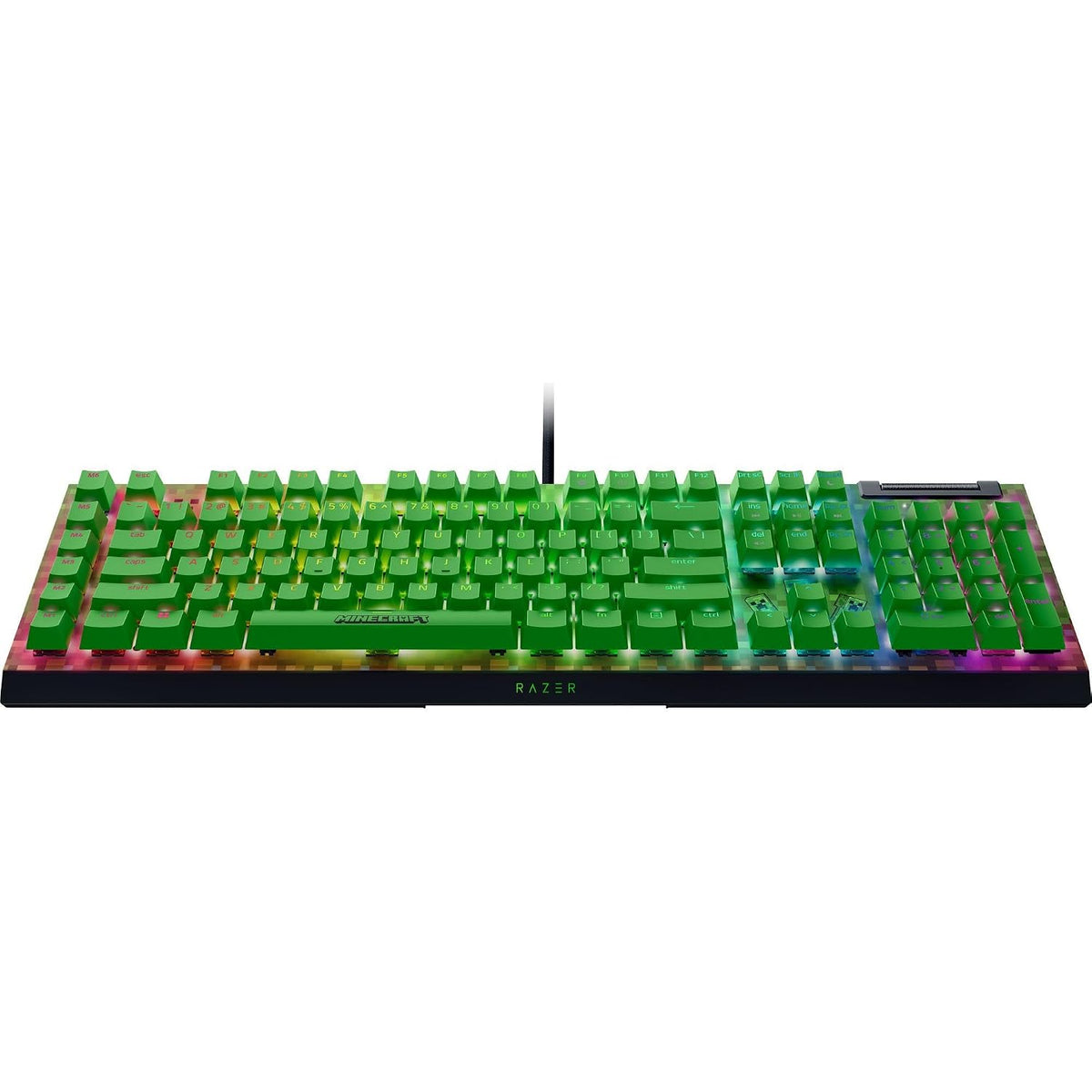 Razer Teclado mecánico BlackWidow V4 X para juegos, edición Minecra...