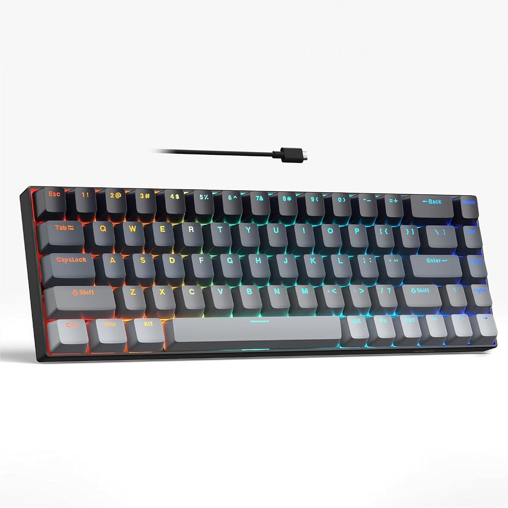MageGee Teclado portátil 60% mecánico para juegos, retroiluminado R...