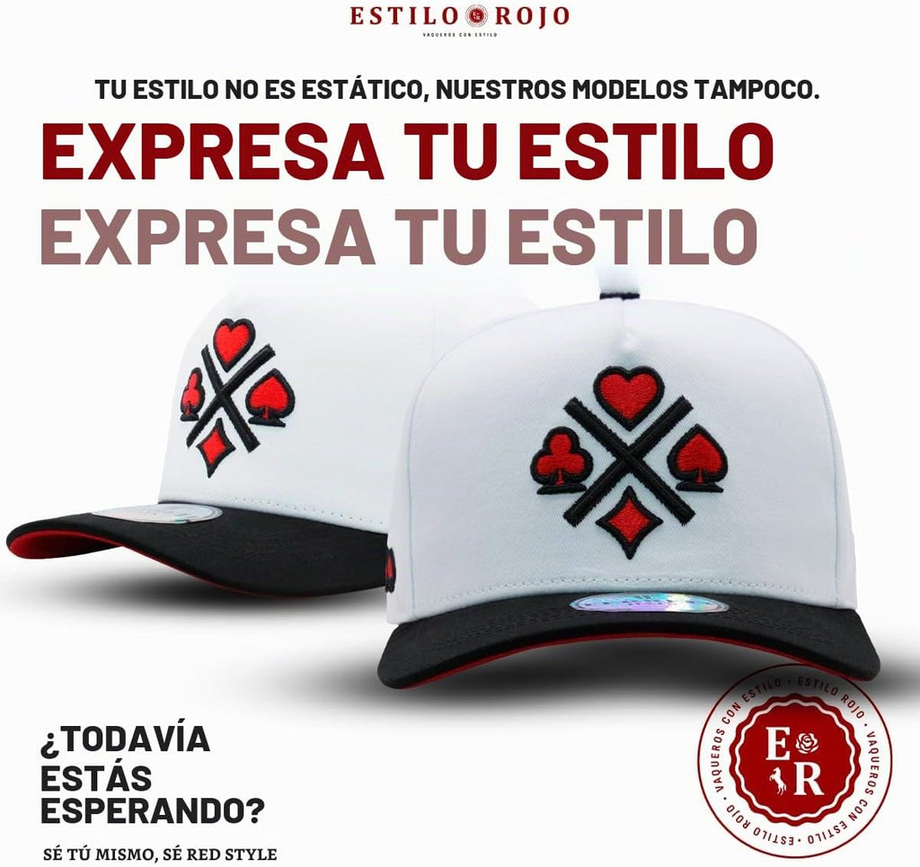 Ferreti Sombreros FT31 White 4 Cards Snapback Gorra de béisbol para...