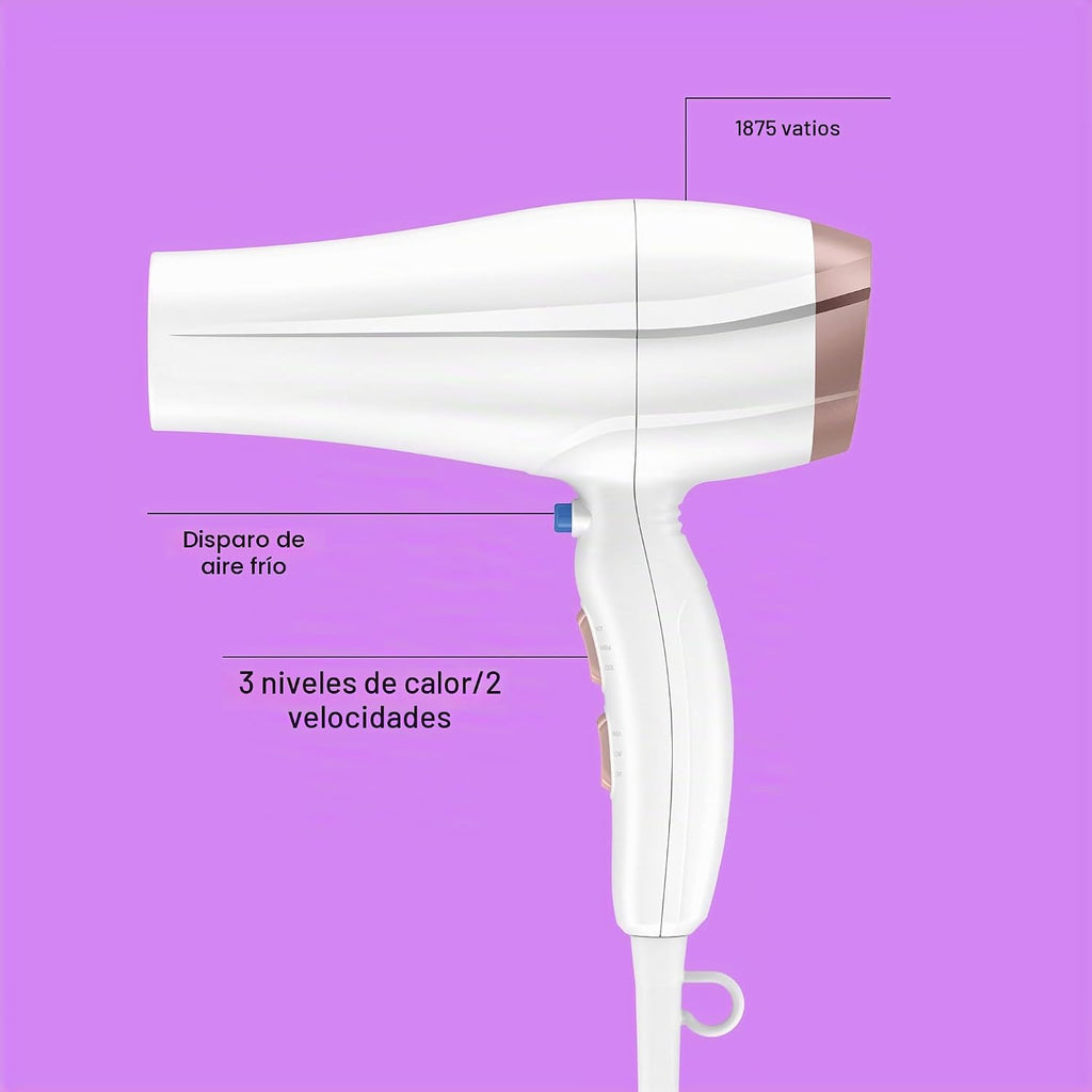 Conair Secador de pelo iónico de cerámica | La tecnología iónica de...