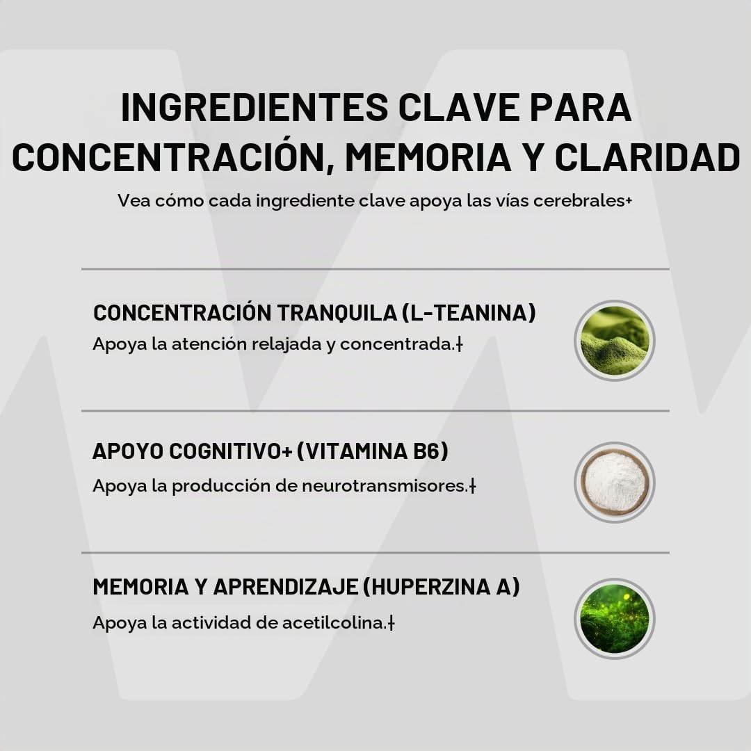 ONNIT Suplemento cerebral nootrópico Alpha Brain para concentración...