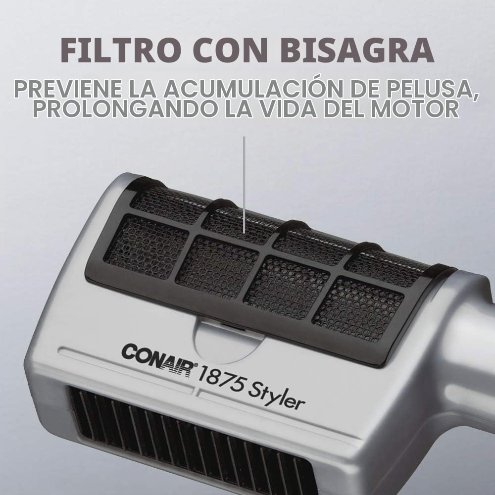 Secador de pelo 3 en 1 Conair, secador de pelo de 1875W con 3 acces...