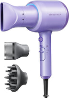Wavytalk Secador de pelo iónico soplado con difusor para cabello ri...