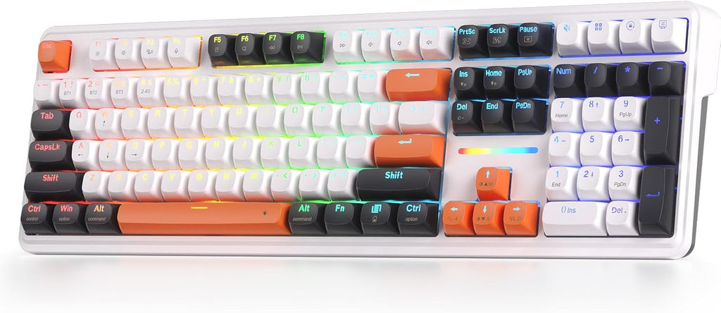 Redragon K745 PRO Teclado inalámbrico para juegos RGB con junta de...