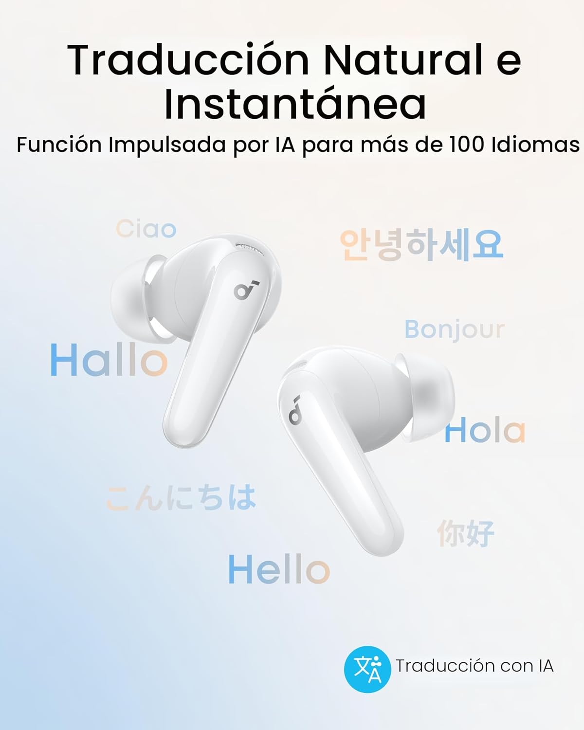 Auriculares Soundcore P31i de Anker Translation con ANC adaptativo...