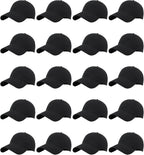 LYDTICK Paquete de 20 gorras de béisbol en blanco, gorras de camion...