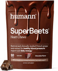 Humann SuperBeets - Masticables de corazón, soporte de óxido nítric...