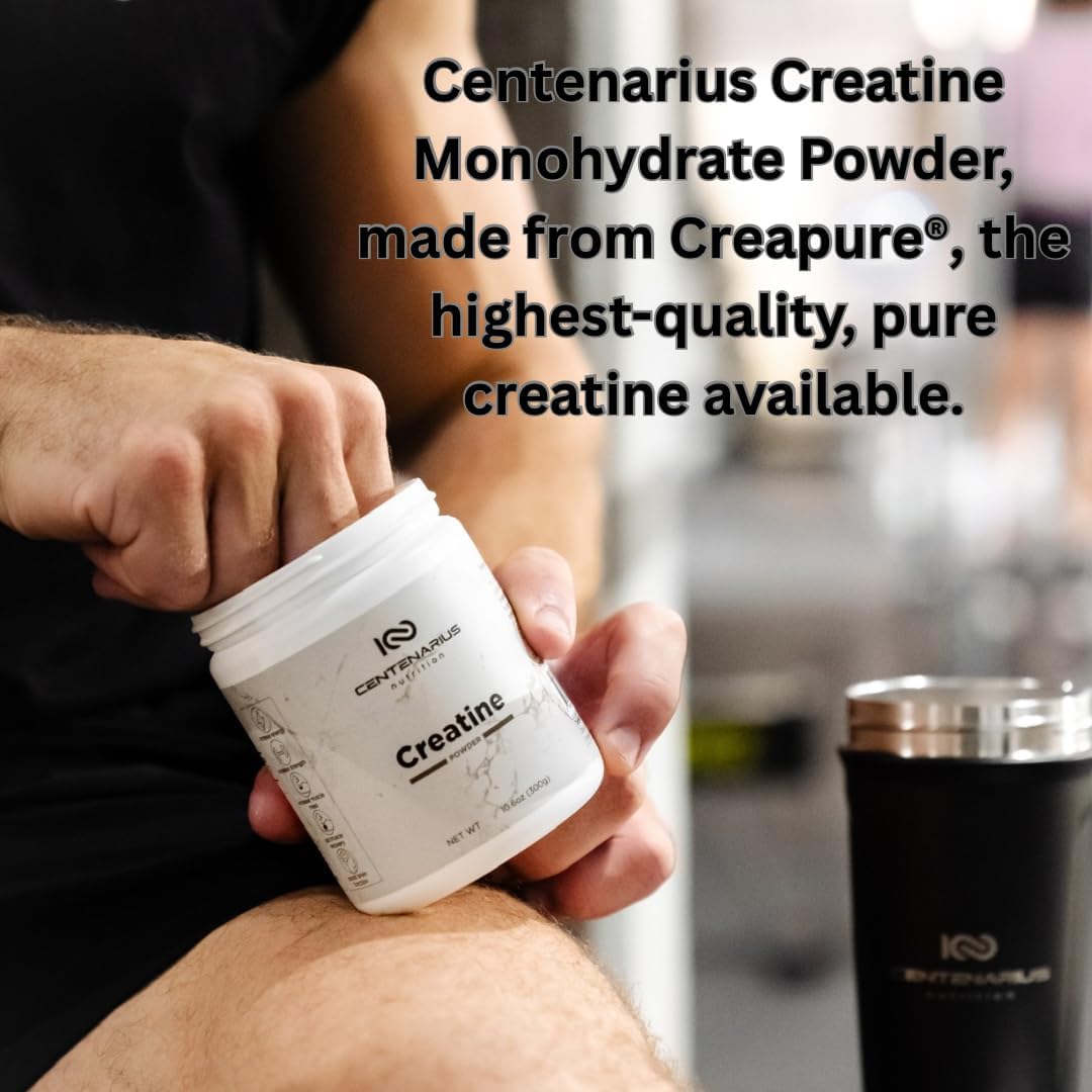 Centenarius Nutrition Monohidrato de creatina en polvo (Creapure®)...