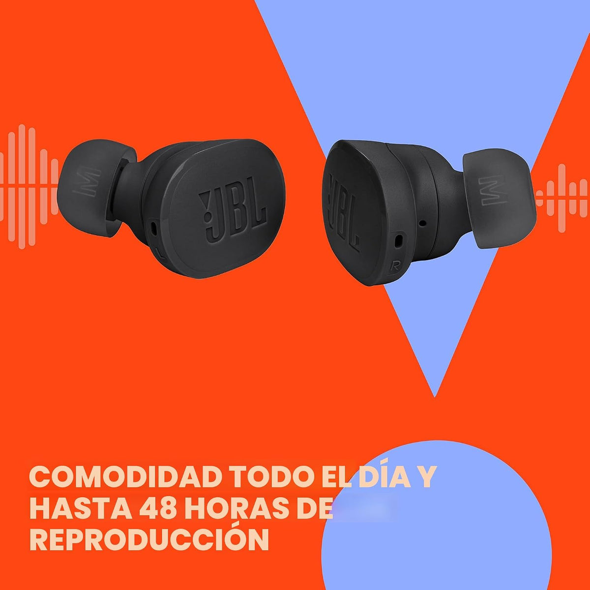JBL Tune Buds - Auriculares con cancelación de ruido, color morado...