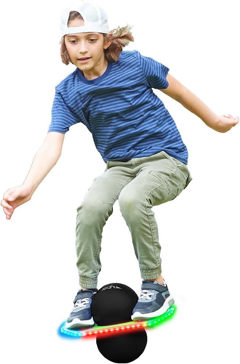 Flybar Pogo - Pelota de truco para niños, tabla de rebote de equili...