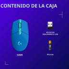 Ratón inalámbrico para juegos Logitech G305 Lightspeed - Azul | 12....