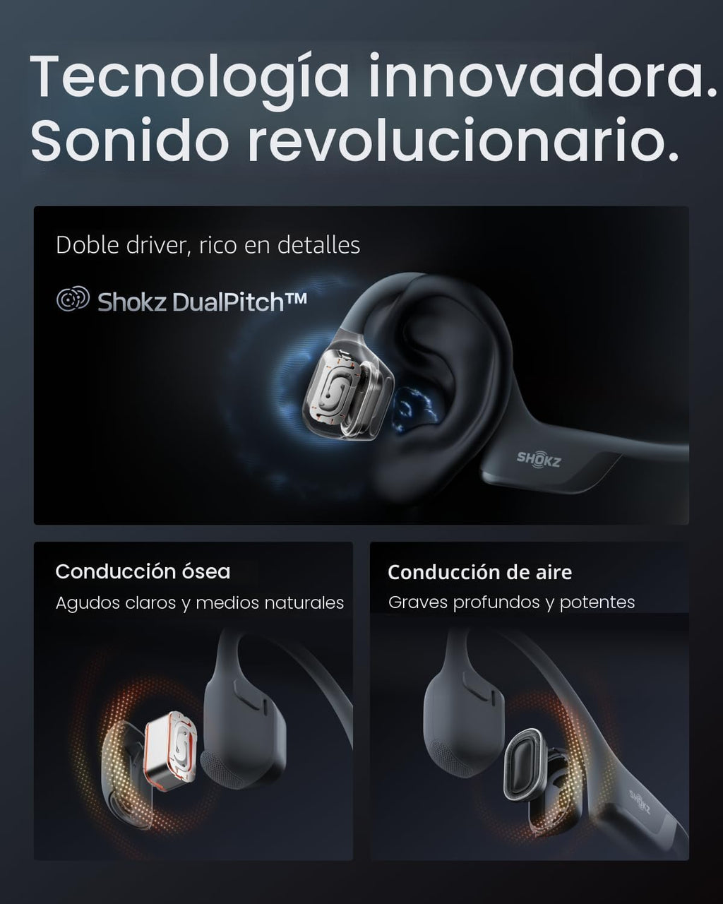SHOKZ OpenRun Pro 2 Mini Auriculares Deportivos Bluetooth de Conduc...