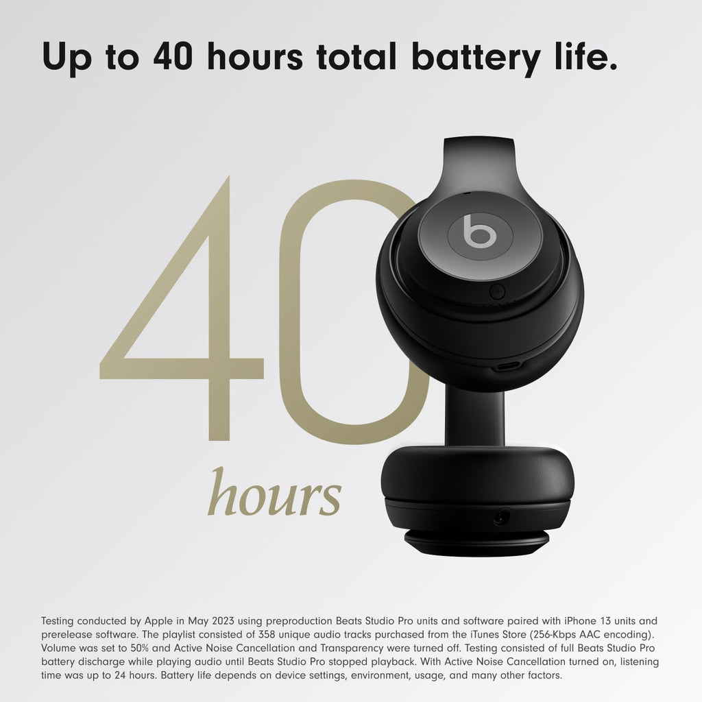 Beats Studio Pro con AppleCare+ para auriculares (2 años), color negro