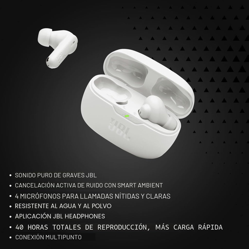 JBL Vibe Beam 2 - Auriculares inalámbricos con cancelación de ruido...