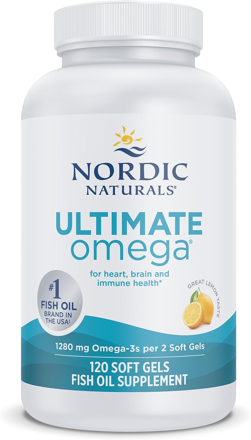 Nordic Naturals Ultimate Omega, 1280 mg de aceite de pescado omega-...