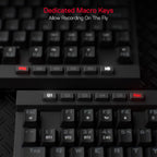 Redragon K580 PRO Teclado inalámbrico para juegos RGB, teclas Macro...