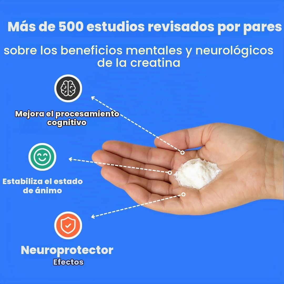 Monohidrato de creatina en polvo, 5000 mg, suplemento preentrenamie...