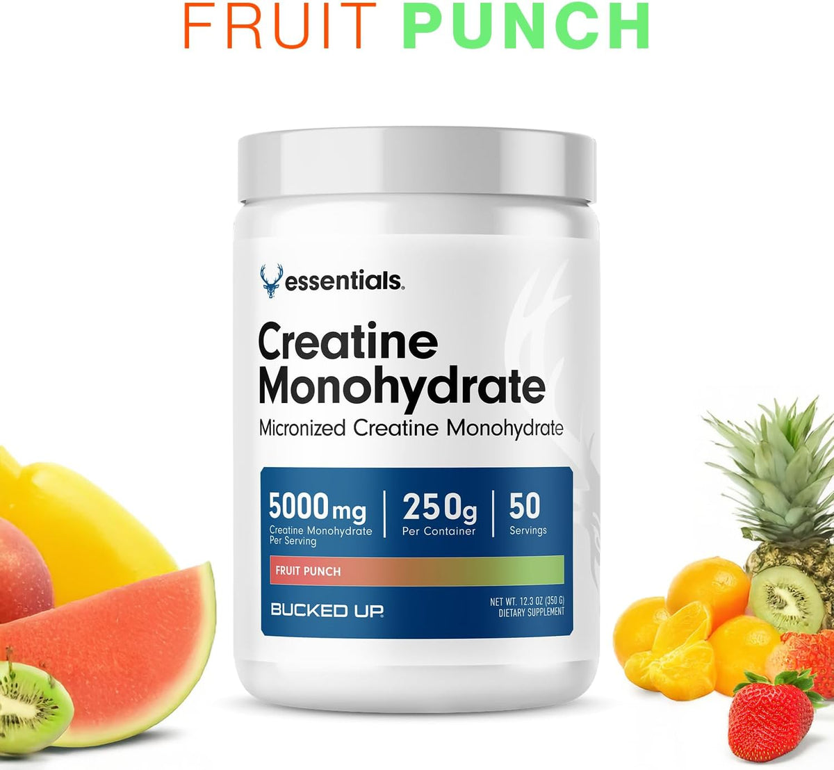 Bucked Up Ponche de Frutas Creatina para Mujeres y Hombres - Fácil...