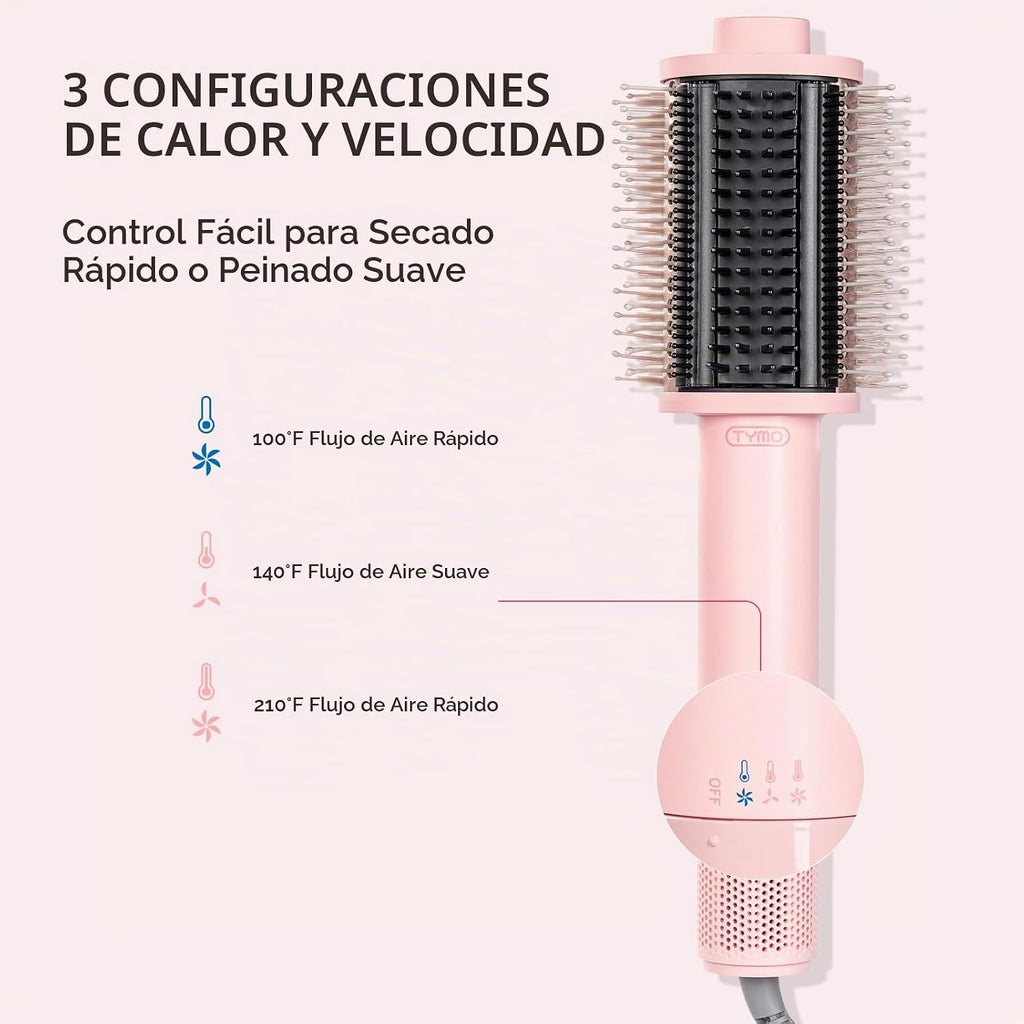 TYMO Cepillo secador de pelo 4.0, cepillo secador de pelo iónico li...