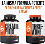 Crazy Muscle, Pastillas de Creatina, 5g 3X Monohidrato de Creatina...