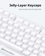 GravaStar Mercury K1 75% Teclado mecánico inalámbrico para juegos c...