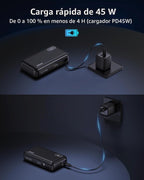 Cargador portátil de 55 W, cable retráctil de carga rápida de 20000...