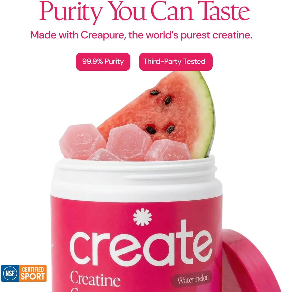 Create Gomitas de monohidrato de creatina para mujeres y hombres, s...