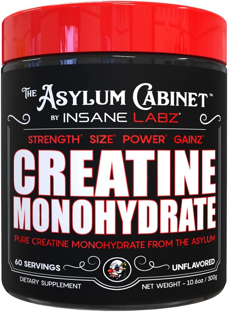 Insane Labz Monohidrato de creatina: sin sabor, soporta una mayor f...